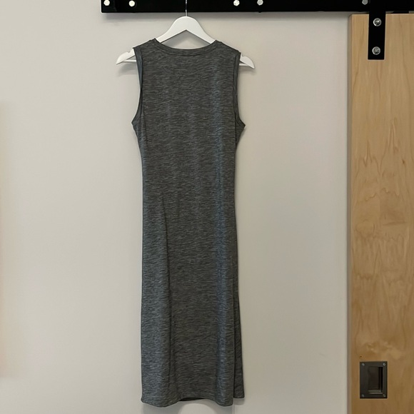 Banana Republic | Ruched Jersey Sleeveless Dress | Heather Gray | Size S/M - Picture 3 of 8